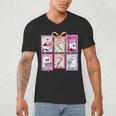Coquette Bow Spooky Teacher Ghost Halloween Trick Or Teach Men's V-Neck T-Shirt, novelty gifts, funny gifts Coquette Bow Spooky Teacher Ghost Halloween Trick Or Teach Men's V-Neck T-Shirt, novelty gifts, funny gifts