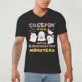 Creepin It Real With Kindergarten Monsters Halloween Teacher Men's V-Neck T-Shirt, novelty gifts, funny gifts Creepin It Real With Kindergarten Monsters Halloween Teacher Men's V-Neck T-Shirt, novelty gifts, funny gifts