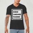 Cuban Language Teacher Men's V-Neck T-Shirt, novelty gifts, funny gifts