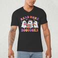 Cute Ghost Read More Books Lover Teacher Halloween Costume Men's V-Neck T-Shirt, novelty gifts, funny gifts