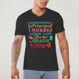 Cute Principal Nurse Lunch Lady Teacher Coach Homeschool Mom Men's V-Neck T-Shirt, novelty gifts, funny gifts