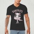 Dancolotl Ballerina Axolotl Ballet Dance Teacher Men's V-Neck T-Shirt, novelty gifts, funny gifts