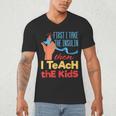 Diabetic Teacher Diabetes Awareness Insulin Blue Ribbon Men's V-Neck T-Shirt, novelty gifts, funny gifts Diabetic Teacher Diabetes Awareness Insulin Blue Ribbon Men's V-Neck T-Shirt, novelty gifts, funny gifts