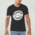 Dr Seuss Teacher Of All Things Red Emblem Men's V-Neck T-Shirt, novelty gifts, funny gifts Dr Seuss Teacher Of All Things Red Emblem Men's V-Neck T-Shirt, novelty gifts, funny gifts