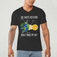 Earth Rotation Earth Day Science Teacher Kids Women Men's V-Neck T-Shirt, novelty gifts, funny gifts Earth Rotation Earth Day Science Teacher Kids Women Men's V-Neck T-Shirt, novelty gifts, funny gifts