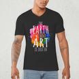 Earth Without Art Is Just Eh Painting Artist Pun Art Teacher Men's V-Neck T-Shirt, novelty gifts, funny gifts