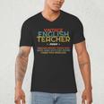 ENGLISH TEACHER Definition Vintage Tee T-Shirt Men's V-Neck T-Shirt, novelty gifts, funny gifts