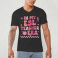 In My Esl Teacher Era Back To School ESL Teacher Groovy Men's V-Neck T-Shirt, novelty gifts, funny gifts In My Esl Teacher Era Back To School ESL Teacher Groovy Men's V-Neck T-Shirt, novelty gifts, funny gifts