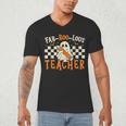 Fab Boo Lous Teacher Retro Ghost Spooky Halloween Costume Men's V-Neck T-Shirt, novelty gifts, funny gifts Fab Boo Lous Teacher Retro Ghost Spooky Halloween Costume Men's V-Neck T-Shirt, novelty gifts, funny gifts