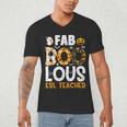 Faboolous ESL ESOL Teacher Spooky Teacher Halloween Costume For Men Women Men's V-Neck T-Shirt, novelty gifts, funny gifts