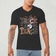 Fall Holiday Themed Thanksgiving Halloween Teacher Trick Or Men's V-Neck T-Shirt, novelty gifts, funny gifts