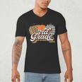 Fall Teacher Shirt 3rd Grade Teacher Retro Halloween Pumpkin Men's V-Neck T-Shirt, novelty gifts, funny gifts Fall Teacher Shirt 3rd Grade Teacher Retro Halloween Pumpkin Men's V-Neck T-Shirt, novelty gifts, funny gifts