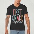 First Grade Squad 1st Grade Teacher Crew Back To School Team Men's V-Neck T-Shirt, novelty gifts, funny gifts