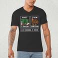 First Teach Then Thanksgiving I'm Earning A Break Teacher Men's V-Neck T-Shirt, novelty gifts, funny gifts