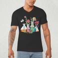 Floral Beakers Chemistry Lab Teacher Men's V-Neck T-Shirt, novelty gifts, funny gifts Floral Beakers Chemistry Lab Teacher Men's V-Neck T-Shirt, novelty gifts, funny gifts