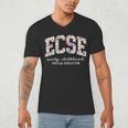Floral ECSE Early Childhood Special Education SPED Teacher Men's V-Neck T-Shirt, novelty gifts, funny gifts Floral ECSE Early Childhood Special Education SPED Teacher Men's V-Neck T-Shirt, novelty gifts, funny gifts