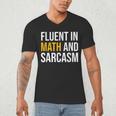 Fluent In Math And Sarcasm Teacher Appreciation Day Gift Men's V-Neck T-Shirt, novelty gifts, funny gifts