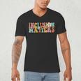 Gnoovy Vintage Inclusion Matters Special Education Teacher Men's V-Neck T-Shirt, novelty gifts, funny gifts