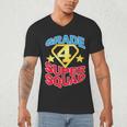 Grade 4 Super Squad Superhero Teacher Team Men's V-Neck T-Shirt, novelty gifts, funny gifts