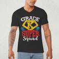 Grade K Super Squad Superhero Kindergarten Teacher Team Men's V-Neck T-Shirt, novelty gifts, funny gifts