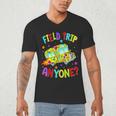 Groovy Field Trip Anyone Happy Field Day For Teachers Kids Men's V-Neck T-Shirt, novelty gifts, funny gifts Groovy Field Trip Anyone Happy Field Day For Teachers Kids Men's V-Neck T-Shirt, novelty gifts, funny gifts