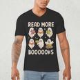 Groovy Halloween Ghost Read More Boooooks Librarian Teacher For Men Women Kids Men's V-Neck T-Shirt, novelty gifts, funny gifts Groovy Halloween Ghost Read More Boooooks Librarian Teacher For Men Women Kids Men's V-Neck T-Shirt, novelty gifts, funny gifts