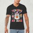 Groovy Teaching My Boos Teacher Ghost Halloween Teacher Men's V-Neck T-Shirt, novelty gifts, funny gifts Groovy Teaching My Boos Teacher Ghost Halloween Teacher Men's V-Neck T-Shirt, novelty gifts, funny gifts