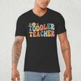 Groovy Toddler Teacher Appreciation Back To School Men's V-Neck T-Shirt, novelty gifts, funny gifts Groovy Toddler Teacher Appreciation Back To School Men's V-Neck T-Shirt, novelty gifts, funny gifts