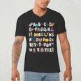Halloween Alphabet ABCs Learning Kindergarten Teacher Men Women Kids Men's V-Neck T-Shirt, novelty gifts, funny gifts Halloween Alphabet ABCs Learning Kindergarten Teacher Men Women Kids Men's V-Neck T-Shirt, novelty gifts, funny gifts