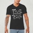 Halloween Best Teachers Are A Bit Batty Spooky Bats Men's V-Neck T-Shirt, novelty gifts, funny gifts Halloween Best Teachers Are A Bit Batty Spooky Bats Men's V-Neck T-Shirt, novelty gifts, funny gifts