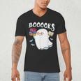 Halloween Books Librarian English Teacher Reader Reading Men's V-Neck T-Shirt, novelty gifts, funny gifts