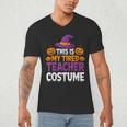 Halloween Costumes For Teachers Tired Teacher Costume Tee Men's V-Neck T-Shirt, novelty gifts, funny gifts