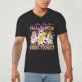 Halloween Floral Ghost Teacher Are You Falloween Directions Men's V-Neck T-Shirt, novelty gifts, funny gifts