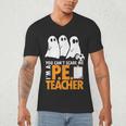 Halloween PE Teacher Shirt Can't Scare Me Men's V-Neck T-Shirt, novelty gifts, funny gifts