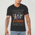 Halloween Teacher Creepin It Real With My 4th Grade Monsters Men's V-Neck T-Shirt, novelty gifts, funny gifts Halloween Teacher Creepin It Real With My 4th Grade Monsters Men's V-Neck T-Shirt, novelty gifts, funny gifts