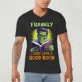 Halloween Teacher Librarian Frankenstein Reading Books Men's V-Neck T-Shirt, novelty gifts, funny gifts Halloween Teacher Librarian Frankenstein Reading Books Men's V-Neck T-Shirt, novelty gifts, funny gifts