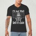 Halloween Teacher Math I'Ll Just Wait Until It's Quiet Men's V-Neck T-Shirt, novelty gifts, funny gifts Halloween Teacher Math I'Ll Just Wait Until It's Quiet Men's V-Neck T-Shirt, novelty gifts, funny gifts