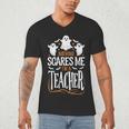Halloween Teacher Nothing Scares Me Women Men Teachers Men's V-Neck T-Shirt, novelty gifts, funny gifts Halloween Teacher Nothing Scares Me Women Men Teachers Men's V-Neck T-Shirt, novelty gifts, funny gifts