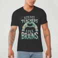 Halloween Teacher Tshirts Science Teachers Love Brains Men's V-Neck T-Shirt, novelty gifts, funny gifts