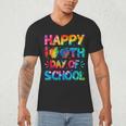 Happy 100th Day Of School Teacher Student 100 Days Tie Dye Men Women Kids Men's V-Neck T-Shirt, novelty gifts, funny gifts Happy 100th Day Of School Teacher Student 100 Days Tie Dye Men Women Kids Men's V-Neck T-Shirt, novelty gifts, funny gifts