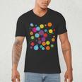 Happy Dot Day Colorful Polka Dot Art Teacher Student Kids Men's V-Neck T-Shirt, novelty gifts, funny gifts