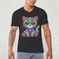 Happy Dot Day Colorful Polka Dot Cat Kitten Teachers Kids Men's V-Neck T-Shirt, novelty gifts, funny gifts Happy Dot Day Colorful Polka Dot Cat Kitten Teachers Kids Men's V-Neck T-Shirt, novelty gifts, funny gifts