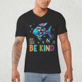 Happy First Day Of School Fish Rainbows Teacher Be Kind Men's V-Neck T-Shirt, novelty gifts, funny gifts