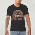 Happy Fri-Yay Friday Lovers Fun Teacher Leopard Rainbow Men Women Girls Kids Men's V-Neck T-Shirt, novelty gifts, funny gifts Happy Fri-Yay Friday Lovers Fun Teacher Leopard Rainbow Men Women Girls Kids Men's V-Neck T-Shirt, novelty gifts, funny gifts