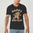 Happy Fri Yay Retro French Fries Friday Lovers Fun Teacher Men's V-Neck T-Shirt, novelty gifts, funny gifts