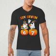 Haunted By 67 Boo Ghost Pumpkin Halloween Teacher Men's V-Neck T-Shirt, novelty gifts, funny gifts