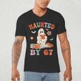 Haunted By 67 Boo Ghost Teacher 6 7 Halloween Costume Men's V-Neck T-Shirt, novelty gifts, funny gifts Haunted By 67 Boo Ghost Teacher 6 7 Halloween Costume Men's V-Neck T-Shirt, novelty gifts, funny gifts