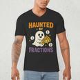 Haunted By Fractions Math Halloween Teacher Men's V-Neck T-Shirt, novelty gifts, funny gifts Haunted By Fractions Math Halloween Teacher Men's V-Neck T-Shirt, novelty gifts, funny gifts
