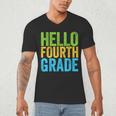 Hello Fourth Grade Shirt 4th Grade Boy Girl Student Teacher Men's V-Neck T-Shirt, novelty gifts, funny gifts Hello Fourth Grade Shirt 4th Grade Boy Girl Student Teacher Men's V-Neck T-Shirt, novelty gifts, funny gifts