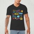 Hello Word In Different Languages Travel And Teacher Lover Men's V-Neck T-Shirt, novelty gifts, funny gifts